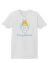 Merry Christmas Cute Angel Girl Womens T-Shirt-Womens T-Shirt-TooLoud-White-X-Small-Davson Sales