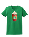 Merry Christmas Latte Cup Womens Dark T-Shirt-TooLoud-Kelly-Green-X-Small-Davson Sales
