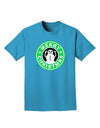 Merry Christmas Latte Logo Adult Dark T-Shirt-Mens T-Shirt-TooLoud-Turquoise-Small-Davson Sales