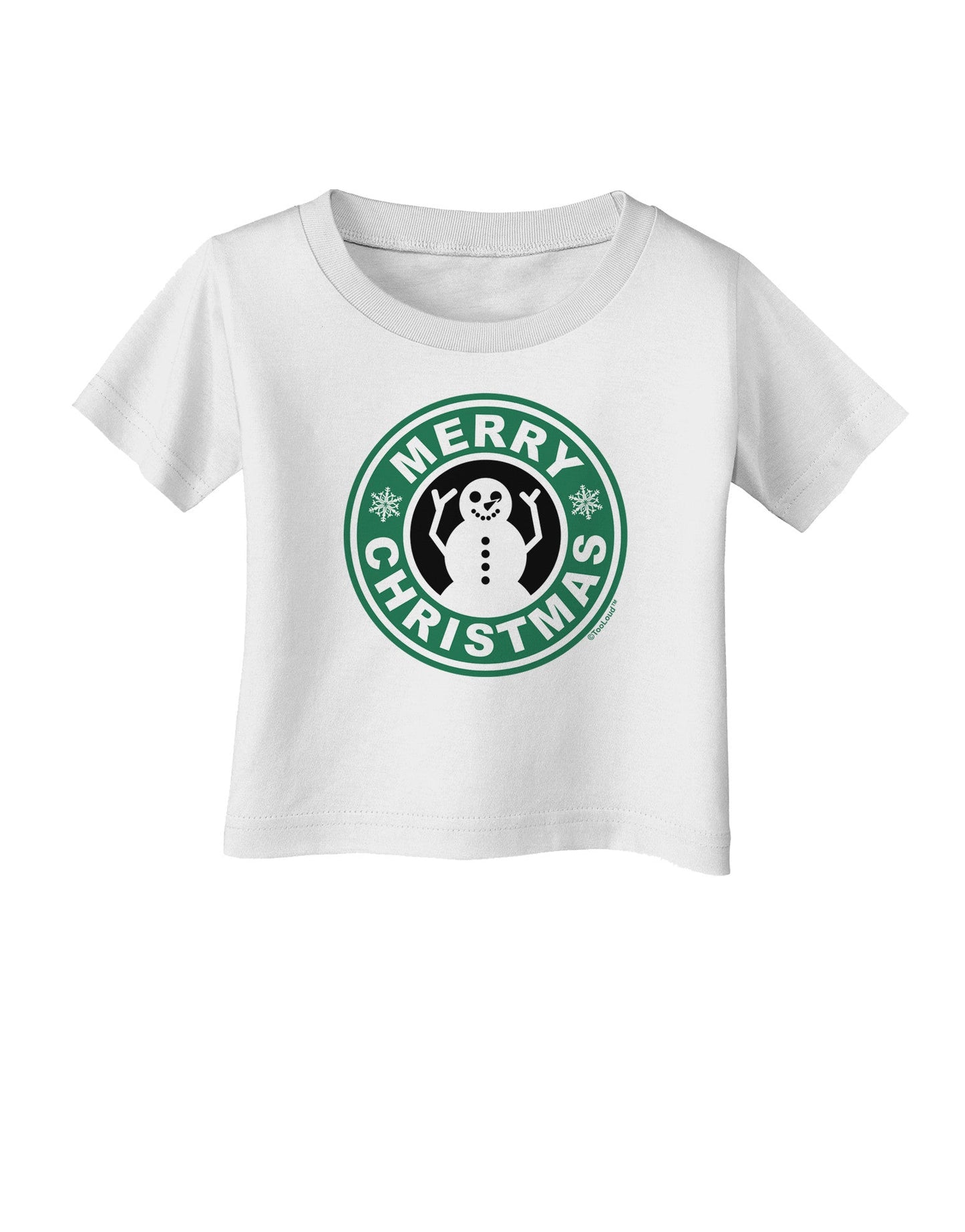 Merry Christmas Latte Logo Infant T-Shirt-Infant T-Shirt-TooLoud-White-06-Months-Davson Sales