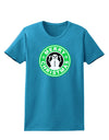 Merry Christmas Latte Logo Womens Dark T-Shirt-TooLoud-Turquoise-X-Small-Davson Sales