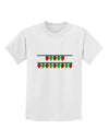 Merry Christmas Lights Red and Green Childrens T-Shirt-Childrens T-Shirt-TooLoud-White-X-Small-Davson Sales