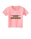 Merry Christmas Lights Red and Green Toddler T-Shirt-Toddler T-Shirt-TooLoud-Candy-Pink-2T-Davson Sales