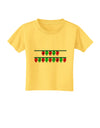 Merry Christmas Lights Red and Green Toddler T-Shirt-Toddler T-Shirt-TooLoud-Yellow-2T-Davson Sales