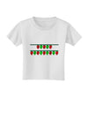 Merry Christmas Lights Red and Green Toddler T-Shirt-Toddler T-Shirt-TooLoud-White-2T-Davson Sales