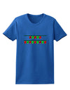 Merry Christmas Lights Red and Green Womens Dark T-Shirt-TooLoud-Royal-Blue-X-Small-Davson Sales
