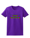 Merry Christmas Lights Red and Green Womens Dark T-Shirt-TooLoud-Purple-X-Small-Davson Sales