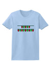 Merry Christmas Lights Red and Green Womens T-Shirt-Womens T-Shirt-TooLoud-Light-Blue-X-Small-Davson Sales