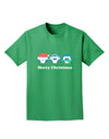 Merry Christmas Penguins See Hear Speak No Evil Adult Dark T-Shirt-Mens T-Shirt-TooLoud-Kelly-Green-Small-Davson Sales