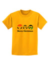 Merry Christmas Penguins See Hear Speak No Evil Childrens T-Shirt-Childrens T-Shirt-TooLoud-Gold-X-Small-Davson Sales