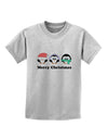 Merry Christmas Penguins See Hear Speak No Evil Childrens T-Shirt-Childrens T-Shirt-TooLoud-AshGray-X-Small-Davson Sales