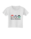 Merry Christmas Penguins See Hear Speak No Evil Toddler T-Shirt-Toddler T-Shirt-TooLoud-White-2T-Davson Sales