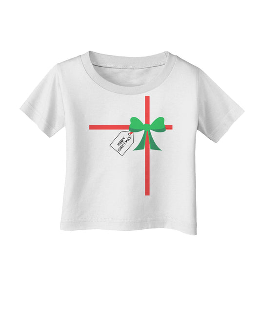Merry Christmas Present Gift Infant T-Shirt-Infant T-Shirt-TooLoud-White-06-Months-Davson Sales
