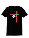 Merry Christmas Present Gift Womens Dark T-Shirt-TooLoud-Black-X-Small-Davson Sales