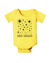 Merry Christmas Shining Night Stars Baby Romper Bodysuit-Baby Romper-TooLoud-Yellow-06-Months-Davson Sales