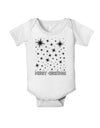 Merry Christmas Shining Night Stars Baby Romper Bodysuit-Baby Romper-TooLoud-White-06-Months-Davson Sales