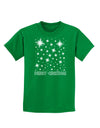 Merry Christmas Shining Night Stars Childrens Dark T-Shirt-Childrens T-Shirt-TooLoud-Kelly-Green-X-Small-Davson Sales