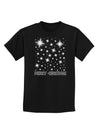 Merry Christmas Shining Night Stars Childrens Dark T-Shirt-Childrens T-Shirt-TooLoud-Black-X-Small-Davson Sales