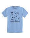 Merry Christmas Shining Night Stars Childrens T-Shirt-Childrens T-Shirt-TooLoud-Light-Blue-X-Small-Davson Sales