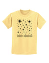 Merry Christmas Shining Night Stars Childrens T-Shirt-Childrens T-Shirt-TooLoud-Daffodil-Yellow-X-Small-Davson Sales