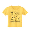 Merry Christmas Shining Night Stars Toddler T-Shirt-Toddler T-Shirt-TooLoud-Yellow-2T-Davson Sales