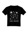 Merry Christmas Shining Night Stars Toddler T-Shirt Dark-Toddler T-Shirt-TooLoud-Black-2T-Davson Sales