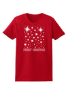 Merry Christmas Shining Night Stars Womens Dark T-Shirt-TooLoud-Red-X-Small-Davson Sales
