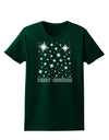 Merry Christmas Shining Night Stars Womens Dark T-Shirt-TooLoud-Forest-Green-Small-Davson Sales