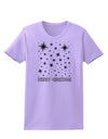 Merry Christmas Shining Night Stars Womens T-Shirt-Womens T-Shirt-TooLoud-Lavender-X-Small-Davson Sales