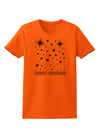 Merry Christmas Shining Night Stars Womens T-Shirt-Womens T-Shirt-TooLoud-Orange-X-Small-Davson Sales