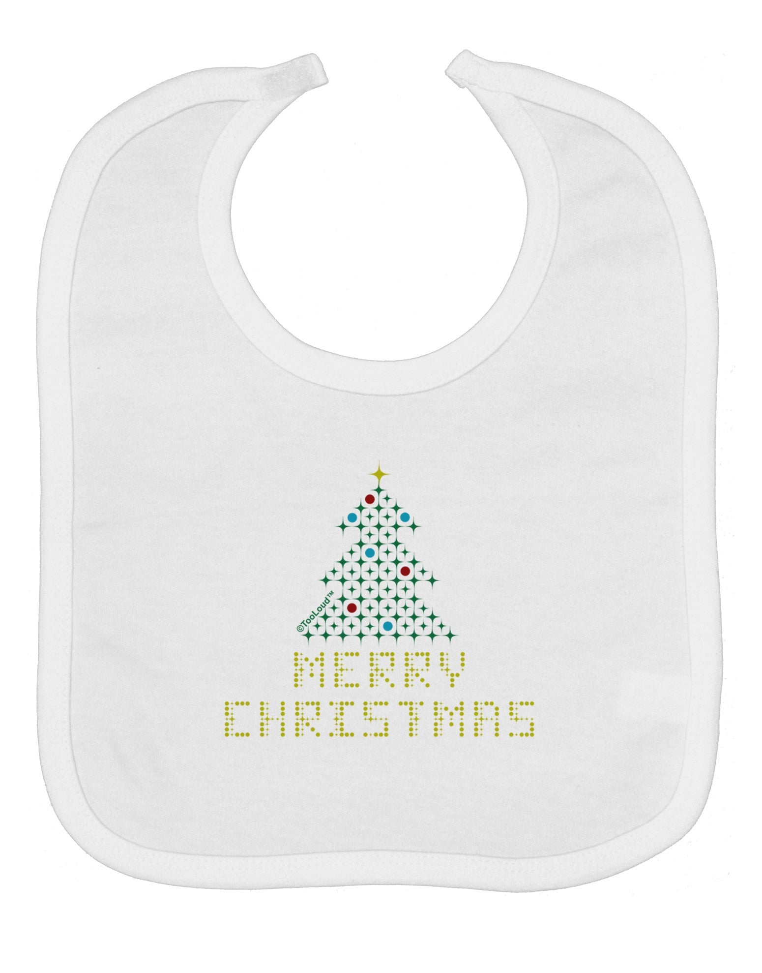 Merry Christmas Sparkles Baby Bib