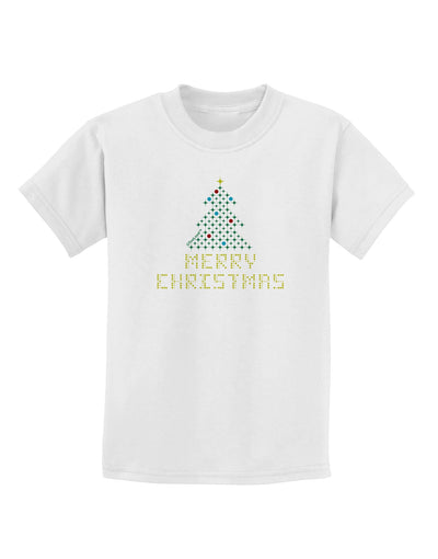 Merry Christmas Sparkles Childrens T-Shirt-Childrens T-Shirt-TooLoud-White-X-Small-Davson Sales