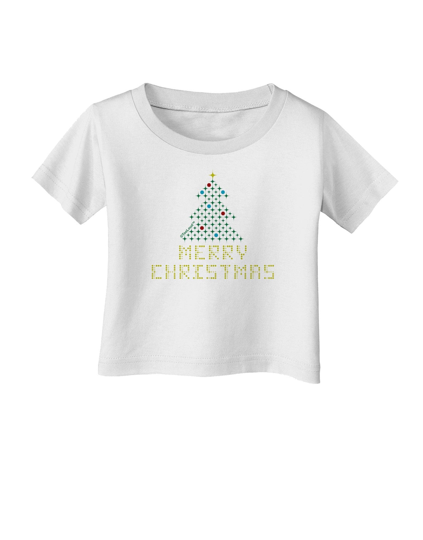 Merry Christmas Sparkles Infant T-Shirt-Infant T-Shirt-TooLoud-White-06-Months-Davson Sales
