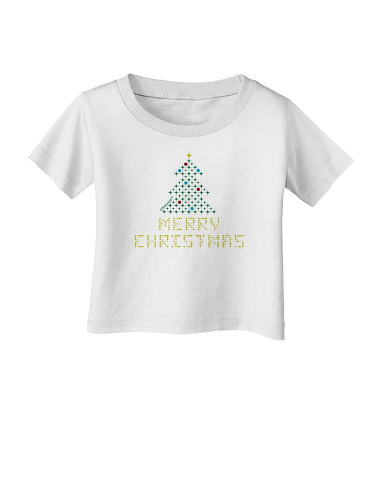 Merry Christmas Sparkles Infant T-Shirt-Infant T-Shirt-TooLoud-White-06-Months-Davson Sales