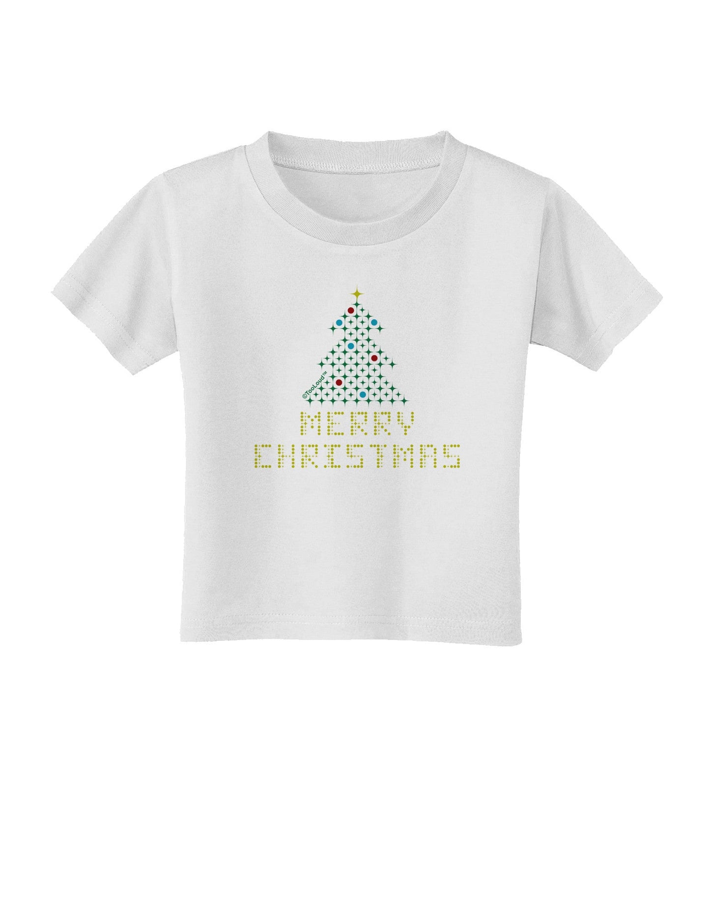 Merry Christmas Sparkles Toddler T-Shirt-Toddler T-Shirt-TooLoud-White-2T-Davson Sales