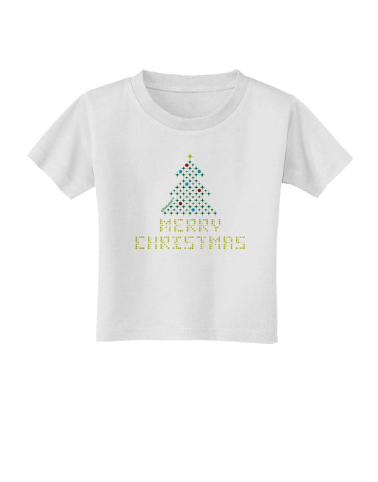 Merry Christmas Sparkles Toddler T-Shirt-Toddler T-Shirt-TooLoud-White-2T-Davson Sales