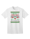 Merry Christmas Ugly Christmas Sweater Adult T-Shirt-Mens T-Shirt-TooLoud-White-Small-Davson Sales