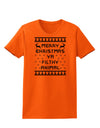 Merry Christmas Ya Filthy Animal Christmas Sweater Womens T-Shirt-Womens T-Shirt-TooLoud-Orange-X-Small-Davson Sales