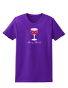 Merry Merlot Text Womens Dark T-Shirt-TooLoud-Purple-X-Small-Davson Sales