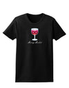 Merry Merlot Text Womens Dark T-Shirt-TooLoud-Black-X-Small-Davson Sales