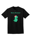 Merry Rexmas T-Rex Dinosaur Christmas Adult Dark T-Shirt-Mens T-Shirt-TooLoud-Black-Small-Davson Sales