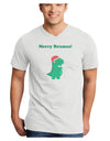 Merry Rexmas T-Rex Dinosaur Christmas Adult V-Neck T-shirt-Mens V-Neck T-Shirt-TooLoud-White-Small-Davson Sales