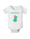 Merry Rexmas T-Rex Dinosaur Christmas Baby Romper Bodysuit-Baby Romper-TooLoud-White-06-Months-Davson Sales