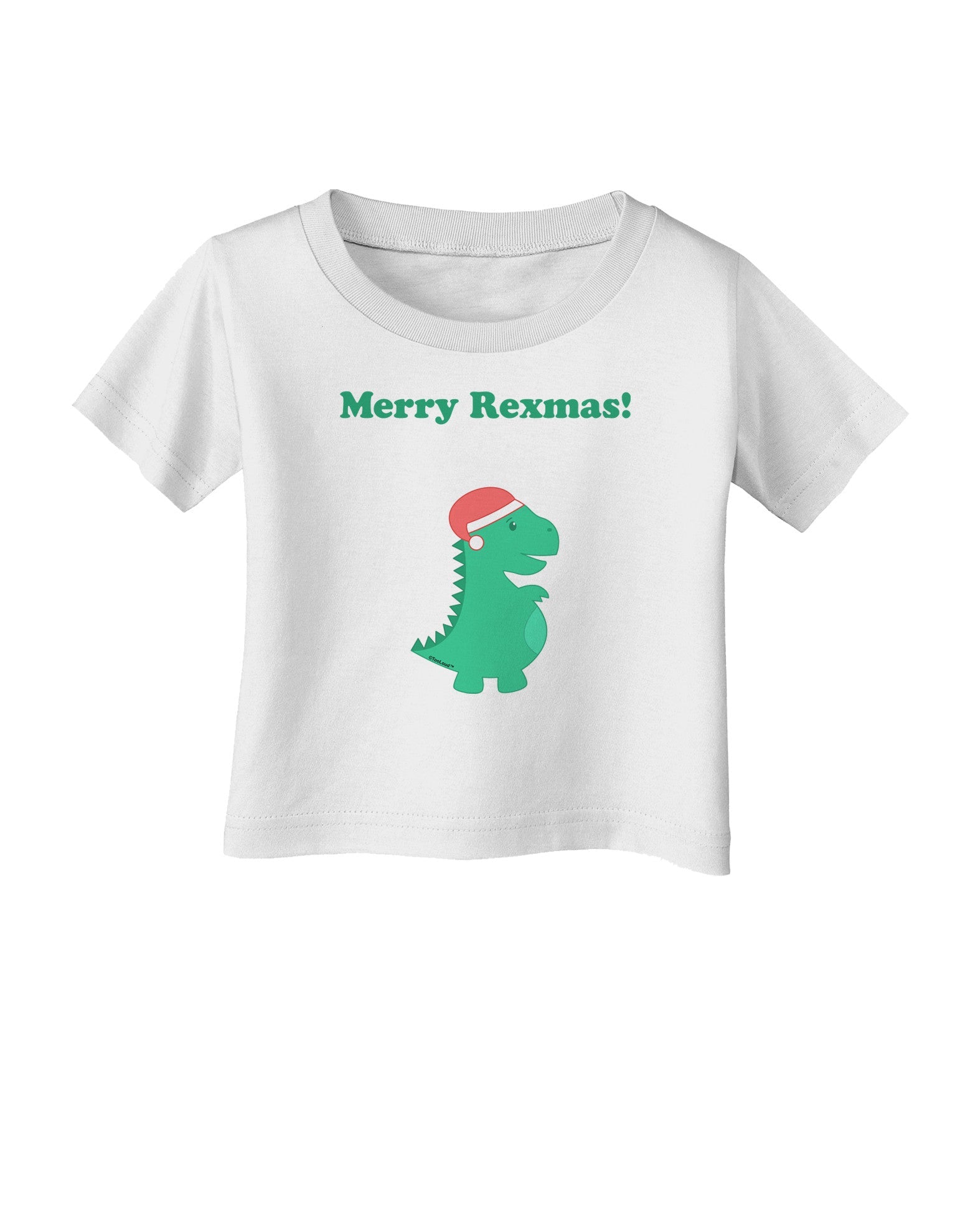 Merry Rexmas T-Rex Dinosaur Christmas Infant T-Shirt-Infant T-Shirt-TooLoud-White-06-Months-Davson Sales