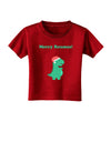 Merry Rexmas T-Rex Dinosaur Christmas Toddler T-Shirt Dark-Toddler T-Shirt-TooLoud-Clover-Green-2T-Davson Sales