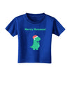 Merry Rexmas T-Rex Dinosaur Christmas Toddler T-Shirt Dark-Toddler T-Shirt-TooLoud-Red-2T-Davson Sales