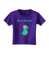 Merry Rexmas T-Rex Dinosaur Christmas Toddler T-Shirt Dark-Toddler T-Shirt-TooLoud-Purple-2T-Davson Sales