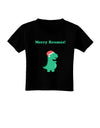 Merry Rexmas T-Rex Dinosaur Christmas Toddler T-Shirt Dark-Toddler T-Shirt-TooLoud-Black-2T-Davson Sales