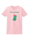 Merry Rexmas T-Rex Dinosaur Christmas Womens T-Shirt-Womens T-Shirt-TooLoud-PalePink-X-Small-Davson Sales