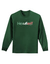 Mexcellent Flag Color - Cinco De Mayo Adult Long Sleeve Dark T-Shirt-TooLoud-Dark-Green-Small-Davson Sales